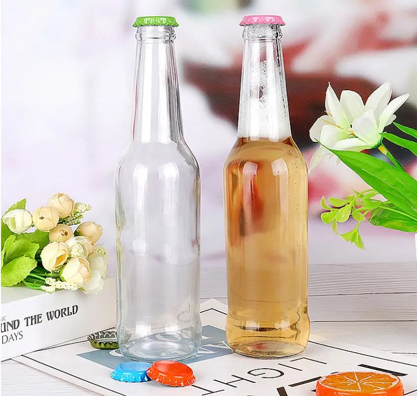 330ml Transparent Glass Beer Bottle Beverage Bottle Wholesale