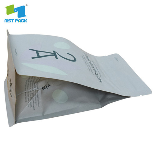 Bolsas de té de papel de aluminio de fondo plano para té suelto