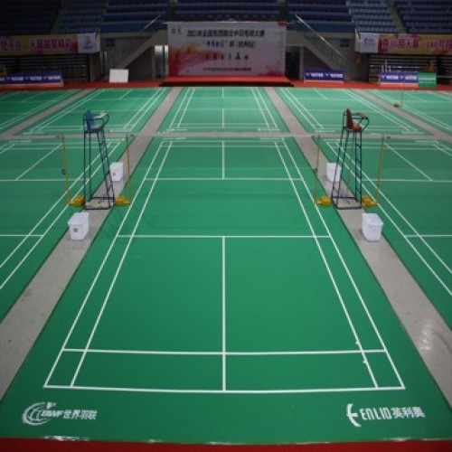 Badmintonplansmatta Pvc Sportgolv BWF CERT.