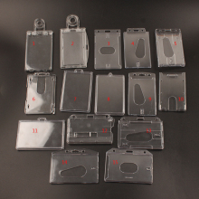 Transparent PP Credit Card Holder: Hard Plastic ID Card Organizer