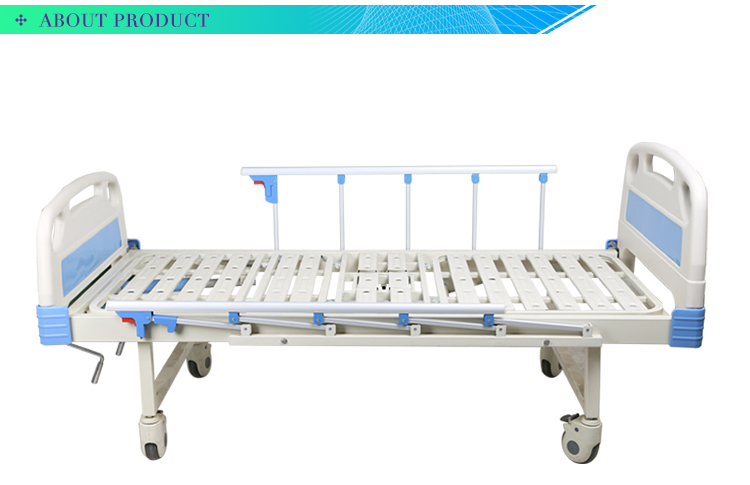 Home Use Multi Functional Manual Hospital Bed For Paralyzed Patients) two Function Hospital Furniture Iron Hospital Bed