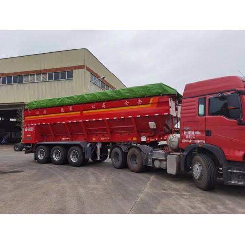 Trailer semi truk 45cbm dumper dump