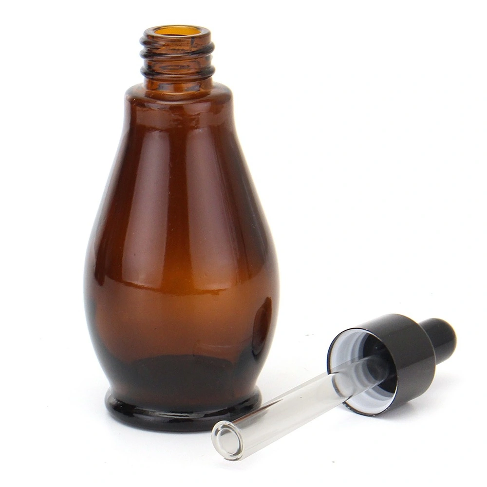 10/20/30/50/100ml Amber Glass 30ml Dropper Bottle 100ml Essential Oil Perfume Pipette Bottles Refillable Empty Container