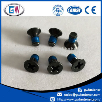 Free Sample Phil machine screw nylon patch black