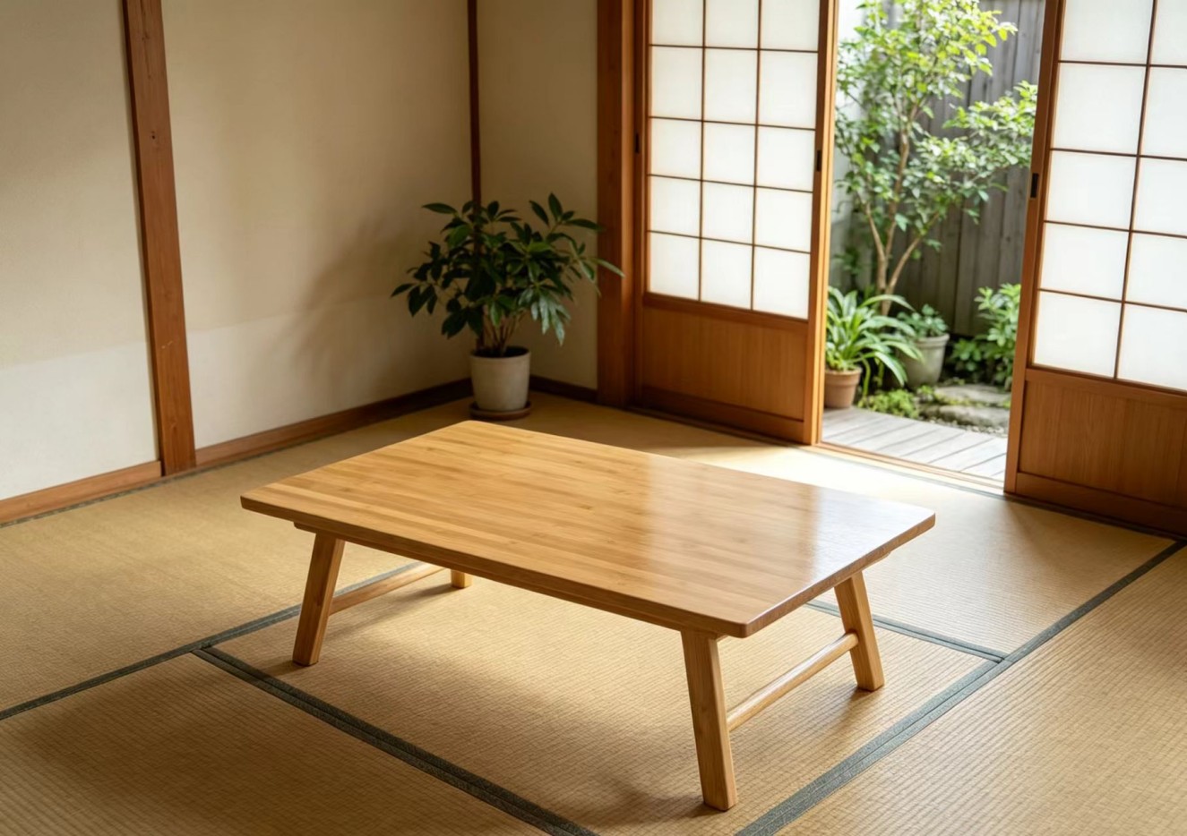 золотой бамбуковый журнальный столик gold bamboo coffee table