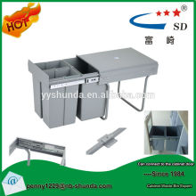 trash can pink garbage dustbin kitchen cabinet 3 bin trash can