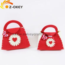 Red handbag felt Valentine's day gift