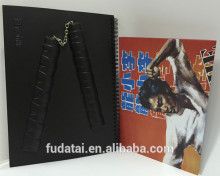 FDT custom comic paper double wire-o hero Bruce Lee PVC cover book