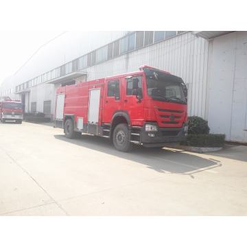 6T water foam tank emergency rescue fire truck