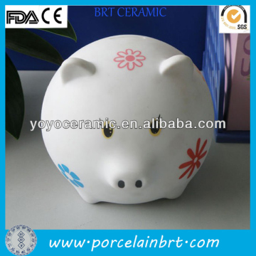 delicate hot sale ceramic fireproof money box