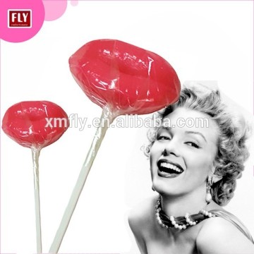 Fruit Strawberry Flavour Sexy Sweet Red Lips Candy Lollipops