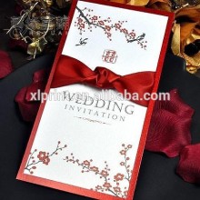 Luxurious butterfly Laser Cut Wedding Invitation Card With Flower Pattern