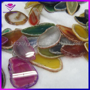 India Cheap Agate Rough Slice Colors Onyx Raw Material