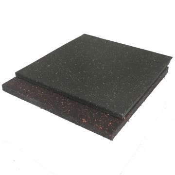 High density weight room flooring tiles