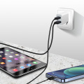 Chargeur double port Quick pd pour téléphones intelligents