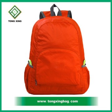 Fashion 5 grid foldable backpack and polyester foldable backpack