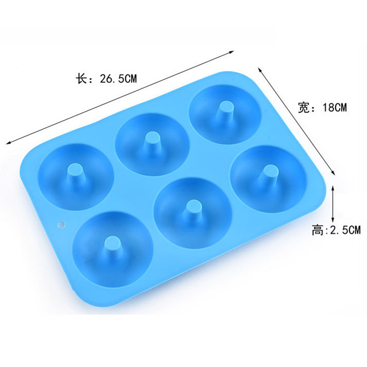 6 Holes Silicone Semi Sphere Mold Non Stick Silicone Cake Mold BPA Free Half Ball Sphere Mold, Suitable for Chocolate, Baking