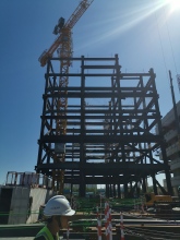 Engineering structural steel supporting structure