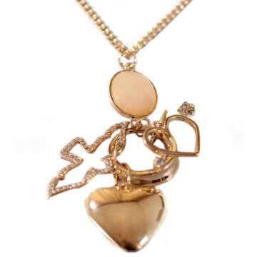 18k Gold Plated Resin Model Women Necklace