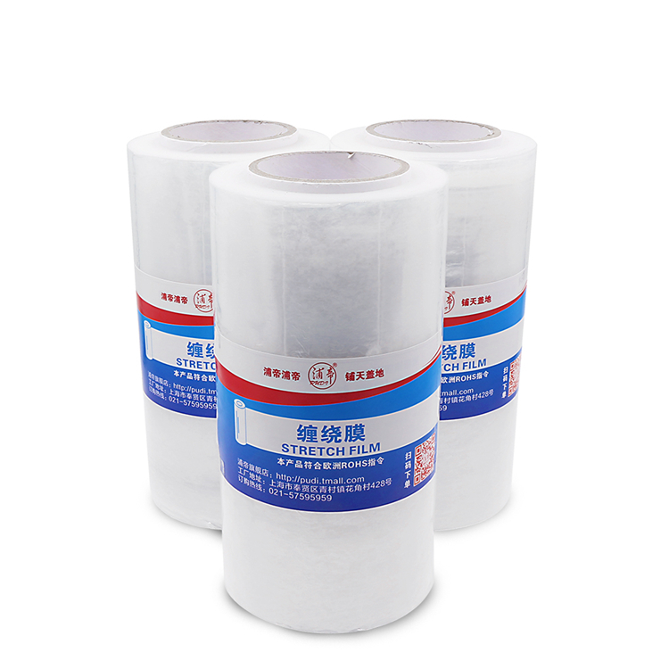 Customized Transparent PE/LLDPE Marterial packing stretch film for pallet