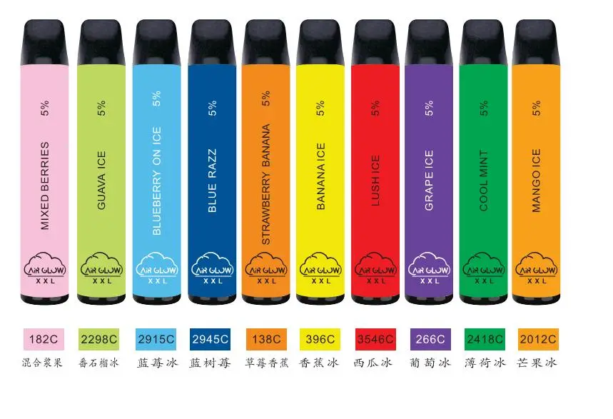 Hot Selling Disposable 2000 Puffs Vape with 6.5ml Pod Capacity 26 Flavors Air Glow XXL Disposable E Cigarettes