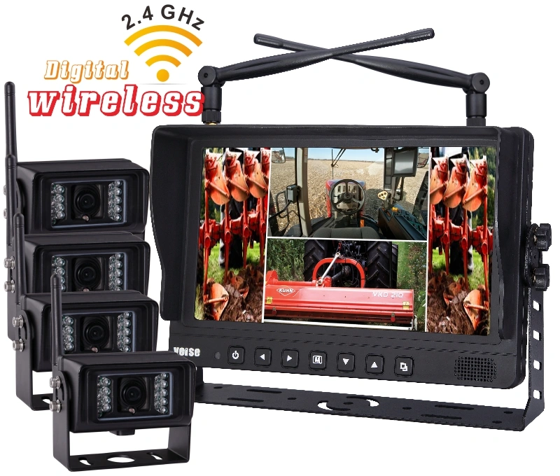 Wireless DVR Quad Monitor Camera System