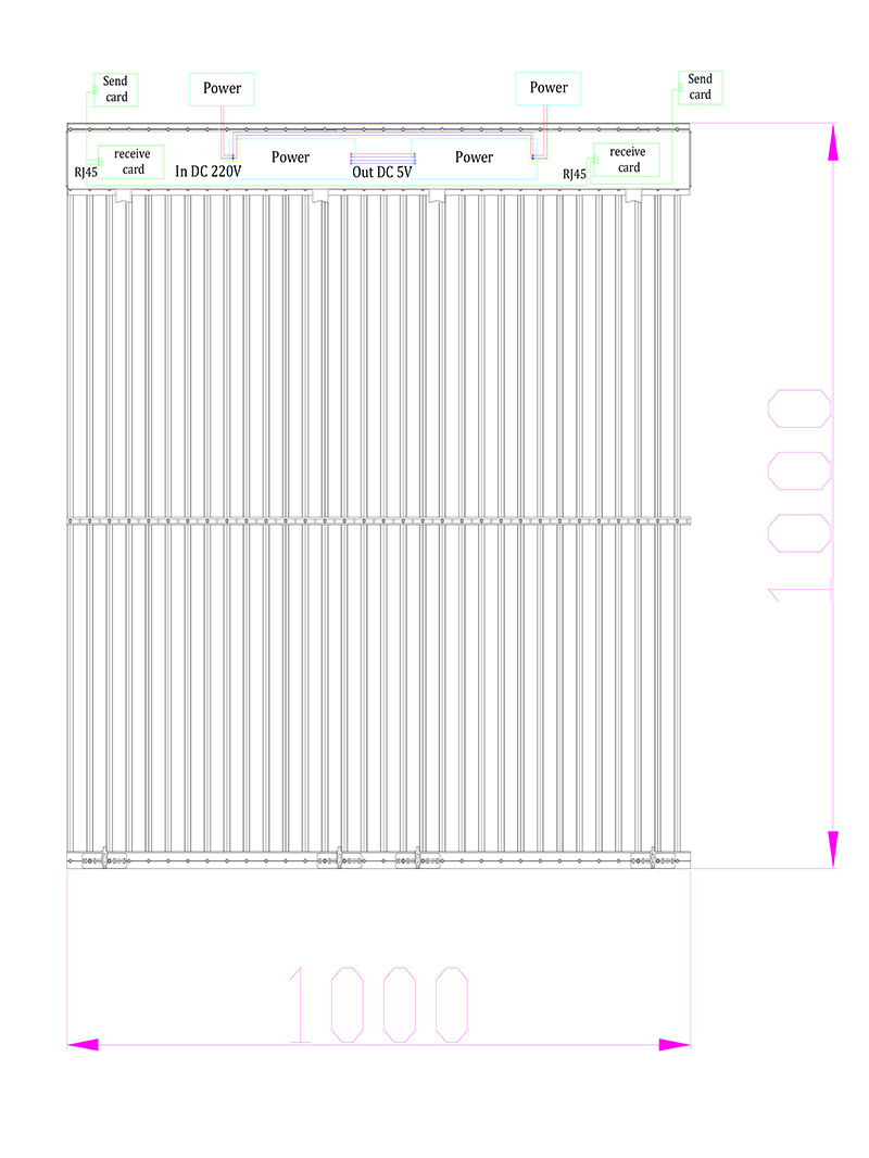 P15.625 Media Facade Led building curtain led screens for outdoor advertising