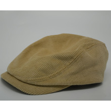 Yellow Corduroy Newsboy Beret Hat