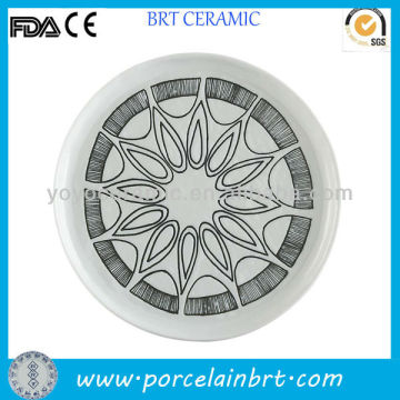 Colorful Porcelain Round Plate