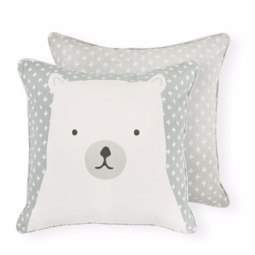 bear cable knit pillow cover face cushion pillow