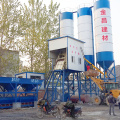 HZS35 stationary concrete mixing plant in Mongolia