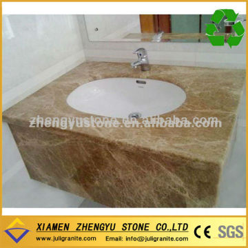 Light Emperador Marble Vanity Top