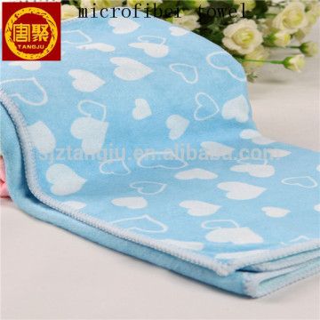 High quality silk screen printing microfiber towel