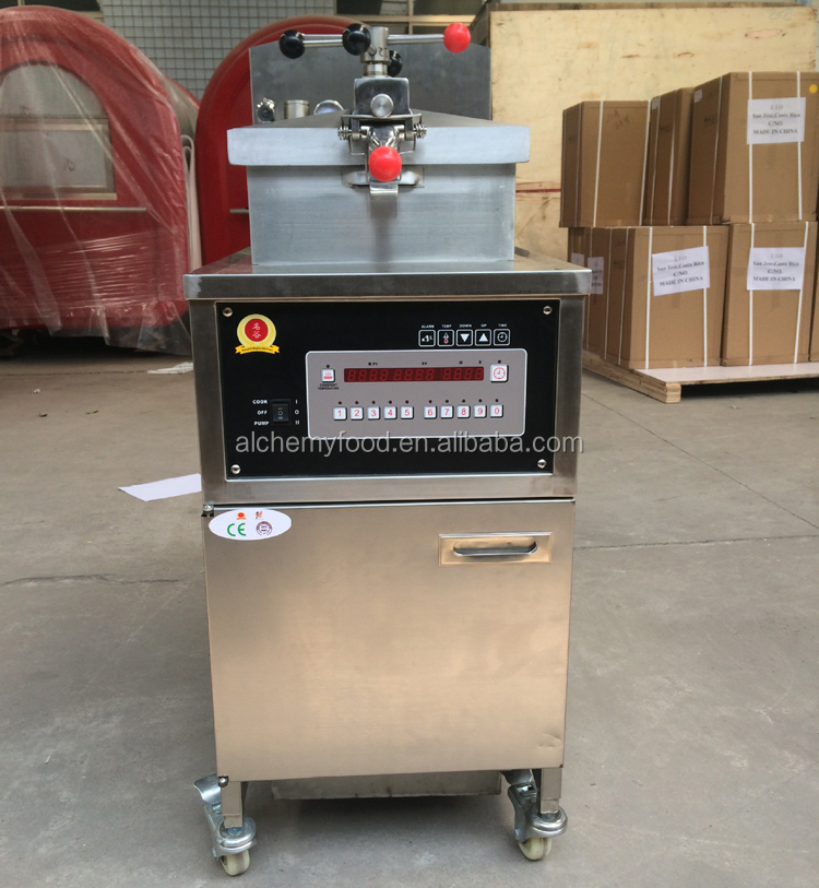 CE Stainless steel KFC industrial commercial chicken gas electric deep pressure fryer