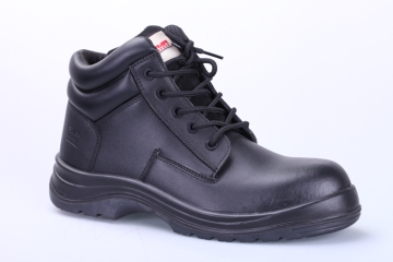 Full grain leather double density PU safety boot