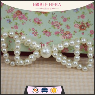 High Quality shoe accessory high heels pearl Fashion Shoe bow Accessorys