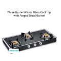 Gas Stove Forged Burners Black Mirror Finish