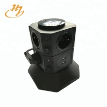 Vertical Tower Socket With Usb Charging Ports
