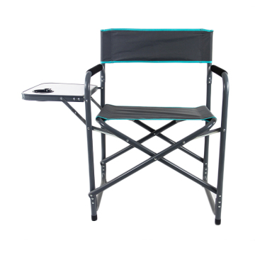 Portable Foldable Camp Chairs with Side Table: Lightweight and Outdoor Director Chairs for Camping