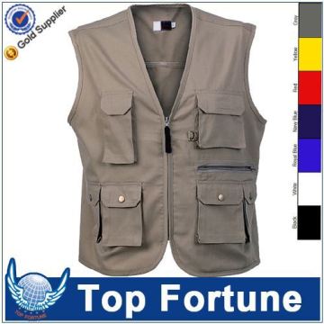 Customized Wholesale multi-purpose casual reporter vest
