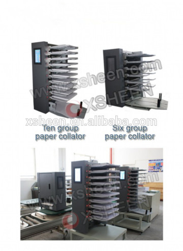 Automatic digital paper collating machine,auto paper collecting machine