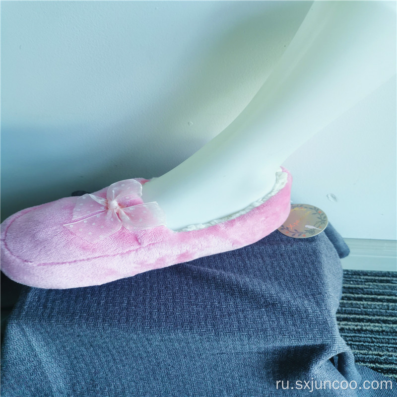 Розовые повседневные носки с розовым бантом оптом Cute Designs
