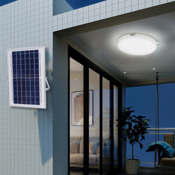 Lâmpada de teto LED solar moderna redonda ABS para casa interna 30w