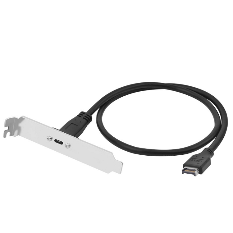 hot selling customized type c panel mount with screw to type e extension cable