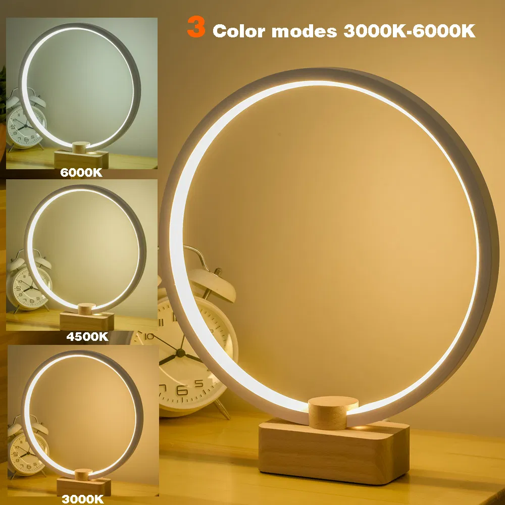 Intelligent Solid Wood, LED Desk Lamp, Unique Creativity, USB Gift
