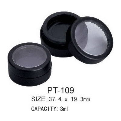 Round Empty Plastic Cosmetic Pot