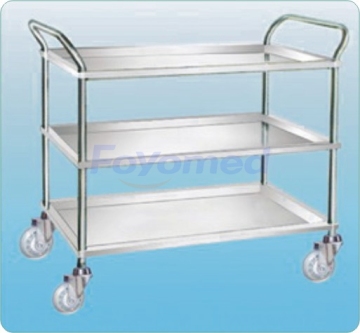 3-ply Bent Handrail Medical Trolleys