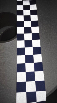 Black with grey fashion reflective fabric