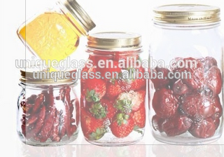 sealed glass jar with screw lids