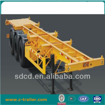 40ft container skeleton semitrailer flatbed truck trailer
